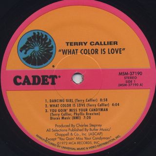 Terry Callier / What Color Is Love label