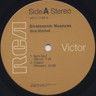 Blue Mitchell / Stratosonic Nuances label
