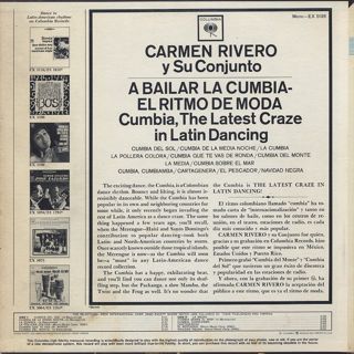 Carmen Rivero y su conjunto / Cumbia, The Latest Craze in Latin Dancing back