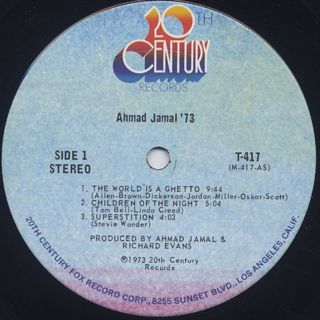 Ahmad Jamal / '73 label
