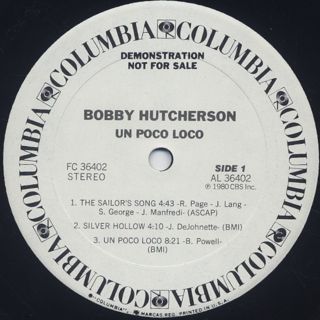 Bobby Hutcherson / Un Poco Loco label