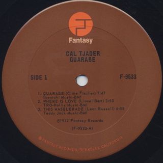 Cal Tjader / Guarabe label