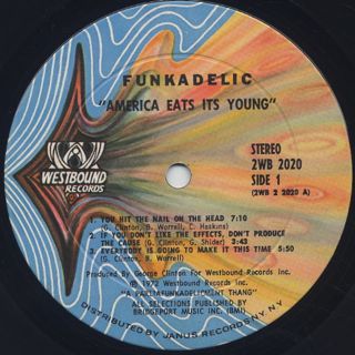 Funkadelic / America Eats Its Young label