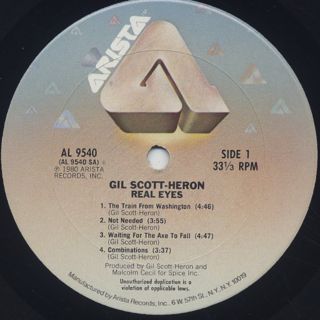 Gil Scott-Heron / Real Eyes label