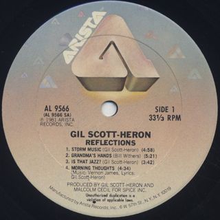 Gil Scott-Heron / Reflections label