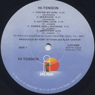 Hi-Tension / S.T. label
