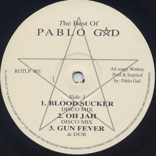Pablo Gad / The Best Of Pablo Gad label