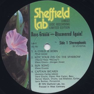Dave Grusin / Discovered Again! label