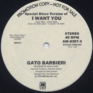 Gato Barbieri / I Want You (12