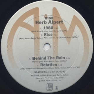 Herb Alpert / Rise label