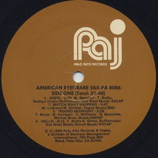 Rare Silk / American Eyes label
