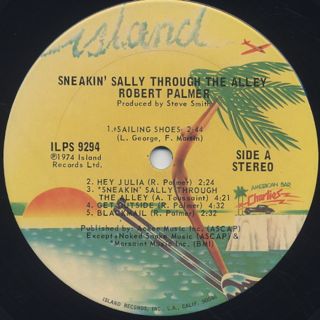 Robert Palmer / Sneakin' Sally Through The Alley label