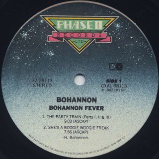 Bohannon / Bohannon Fever label