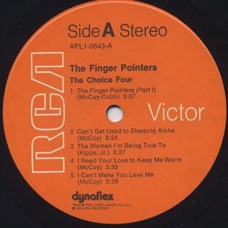 Choice Four / The Finger Pointers label