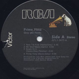 Grey And Hanks / Prime Time label