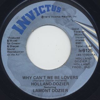 Holland-Dozier / Why Can't We Be Lovers