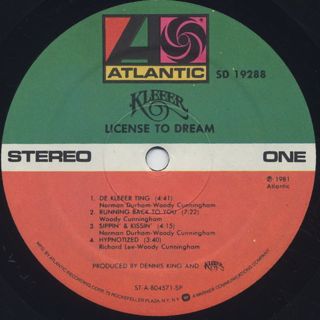 Kleeer / License To Dream label