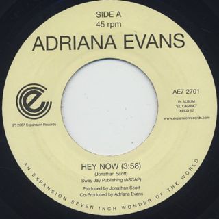 Adriana Evans / Hey Now (7inch), Expansion | 中古レコード通販 大阪