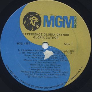 Gloria Gaynor / Experience label