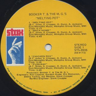 Booker T. & The M.G.'s / Melting Pot label