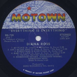 Diana Ross / Everything Is Everything label