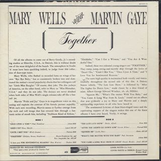 Marvin Gaye & Mary Wells / Together back