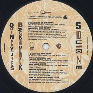 Quincy Jones / Back On The Block label