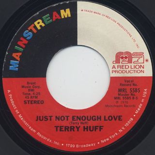 Terry Huff / That's When It Hurts c/w Just Not Enough Love front