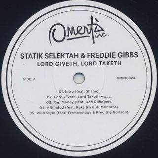 Freddie Gibbs & Statik Selektah / Lord Giveth, Lord Taketh Away label