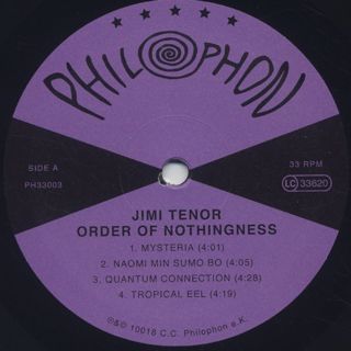 Jimi Tenor / Order Of Nothingness label
