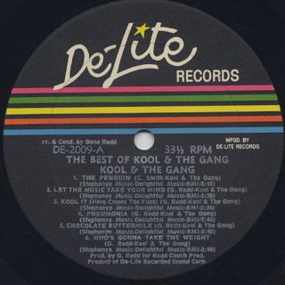 Kool and The Gang / The Best Of label