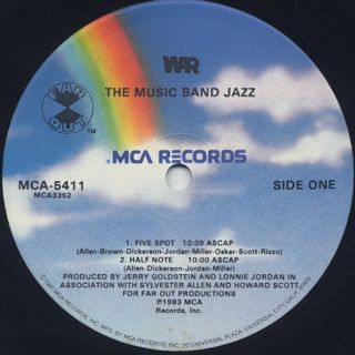 War / The Music Band Jazz label