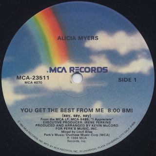 Alicia Myers / You Get The Best From Me (Say, Say, Say) back