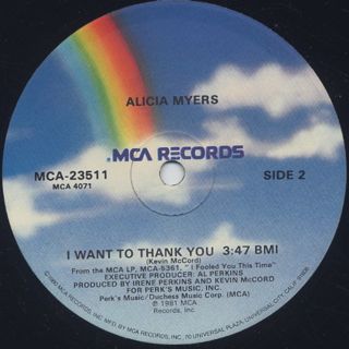 Alicia Myers / You Get The Best From Me (Say, Say, Say) label
