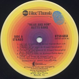 Butts Band / Hear & Now! label