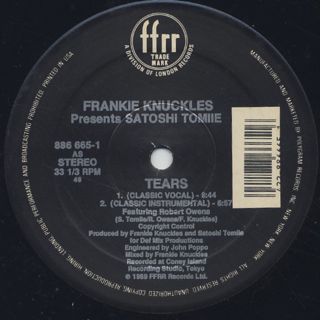 Frankie Knuckles presents Satoshi Tomiie / Tears back