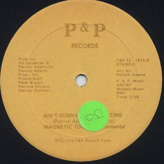 Magnetic Touch / Ain't Gonna Be A Next Time label