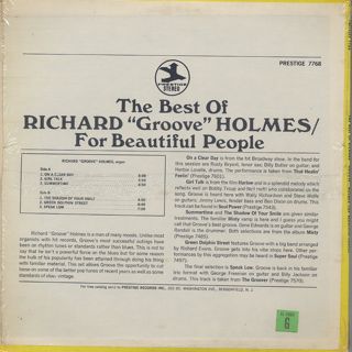 Richard Groove Holmes / The Best Of Richard 