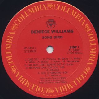 Deniece Williams / Song Bird label