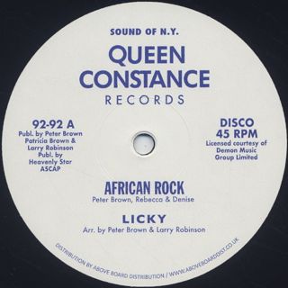 Licky / Dream Lovers / African Rock front