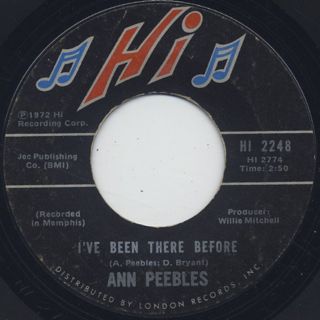 Ann Peebles / I Can't Stand The Rain back
