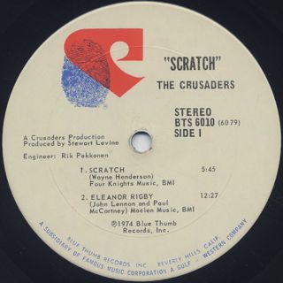 Crusaders / Scratch label