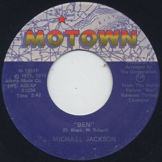 Michael Jackson / Ben c/w You Can Cry On My Shoulder