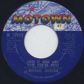 Michael Jackson / Rockin' Robin c/w Love Is Here And Now You're Gone back