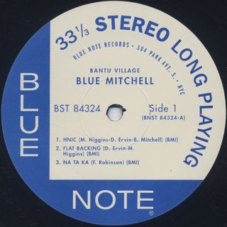 Blue Mitchell / Bantu Village label