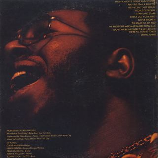 Curtis Mayfield / Live! back