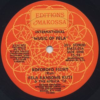 Fela Ransome Kuti & The Africa '70 / Roforofo Fight (12