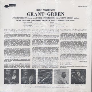 Grant Green / Idle Moments back