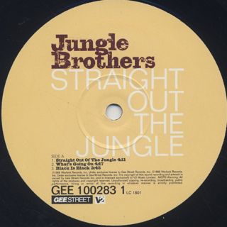 Jungle Brothers / Straight Out The Jungle label