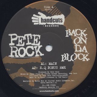 Pete Rock / Back On Da Block label